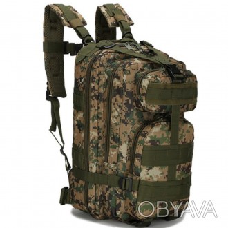 Тактичний рюкзак військовий із системою molle армійський піксель хакі 25 літрів
. . фото 1