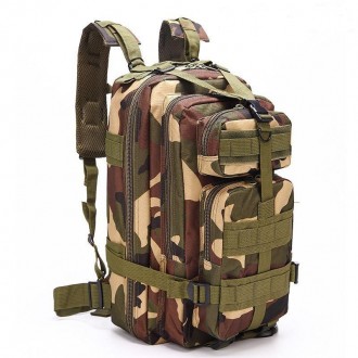 Тактичний рюкзак військовий із системою molle армійський камуфляж хакі 25 літрів. . фото 9