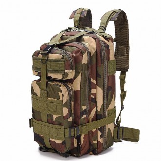 Тактичний рюкзак військовий із системою molle армійський камуфляж хакі 25 літрів. . фото 8