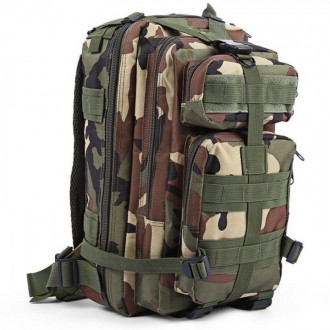 Тактичний рюкзак військовий із системою molle армійський камуфляж хакі 25 літрів. . фото 6
