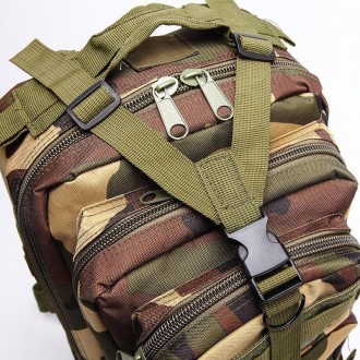 Тактичний рюкзак військовий із системою molle армійський камуфляж хакі 25 літрів. . фото 10