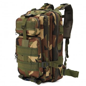 Тактичний рюкзак військовий із системою molle армійський камуфляж хакі 25 літрів. . фото 7