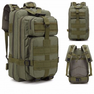 Тактичний рюкзак військовий із системою molle армійський хакі зелений 25 літрів
. . фото 2