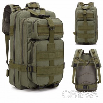 Тактичний рюкзак військовий із системою molle армійський хакі зелений 25 літрів
. . фото 1