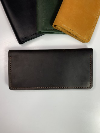 Чоловічий шкіряний гаманець для карток, купюрник лонгер із натуральної шкіри Cra. . фото 8