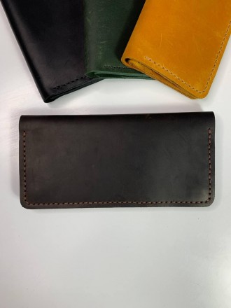 Чоловічий шкіряний гаманець для карток, купюрник лонгер із натуральної шкіри Cra. . фото 10
