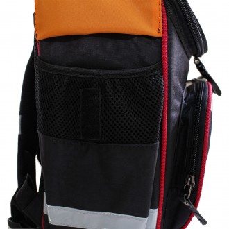 Школьный каркасный рюкзак ортопедический для девочек 1-3 классов светоотражающий. . фото 5