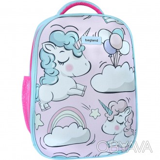 Рюкзак школьный ортопедический для 1 класса, рюкзак для девочек 1-3 классов мали. . фото 1