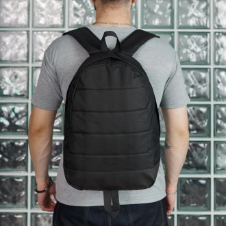 Чоловічий стильний рюкзак спортивний чорний Матрас без лого
- Розмір 47*33*18 см. . фото 2
