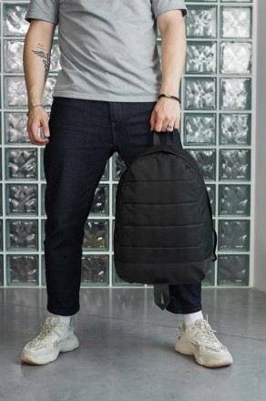 Чоловічий стильний рюкзак спортивний чорний Матрас без лого
- Розмір 47*33*18 см. . фото 4