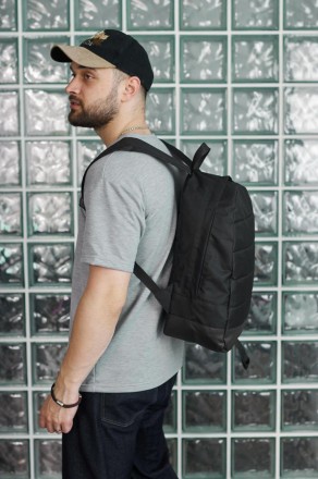 Чоловічий стильний рюкзак спортивний чорний Матрас без лого
- Розмір 47*33*18 см. . фото 5