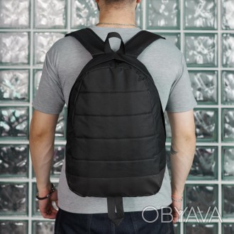 Чоловічий стильний рюкзак спортивний чорний Матрас без лого
- Розмір 47*33*18 см. . фото 1