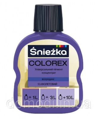 
Универсальный пигментный концентрат Sniezka Colorex – водная дисперсия пигменто. . фото 2