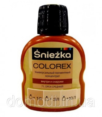 
Универсальный пигментный концентрат Sniezka Colorex – водная дисперсия пигменто. . фото 2