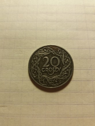 20 грошей 1923 року. Польща. Стан на фото.. . фото 2