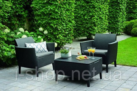 Комплект садовой мебели Keter Salemo balcony set, графит - прохладный серый
Брен. . фото 3