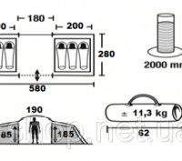 Практическая и качественная шестиместная туристическая палатка Time Eco Travelca. . фото 10