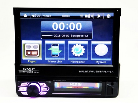 1din Магнитола Pioneer 7130 RGB 7"сенсорный Экран + USB + Bluetooth - пульт. . фото 3