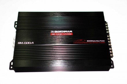 Автомобильный усилитель звука Boschman BM Audio BM-600.4 8000Вт 4-х канальный 
. . фото 2