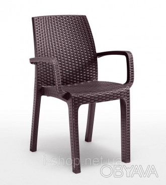 Крепкий и удобный Стул садовый пластиковый BICA Verona armchair в привлекательно. . фото 1