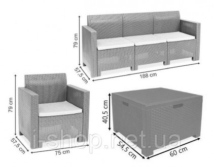 Скачать инструкцию Набор садовой мебели BICA Nebraska 3
Пятиместный Набор садово. . фото 11