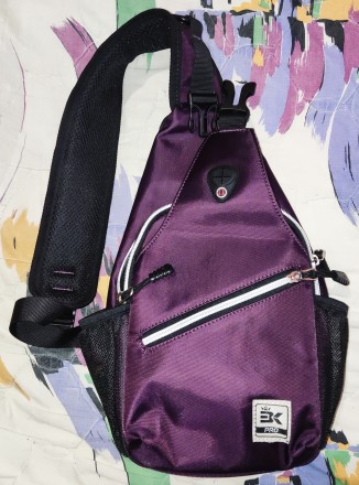 Нагрудная сумка, слинг BK Pro, размер 33х20х10см, плотный материал, два отделени. . фото 2