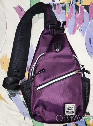 Нагрудная сумка, слинг BK Pro, размер 33х20х10см, плотный материал, два отделени. . фото 1