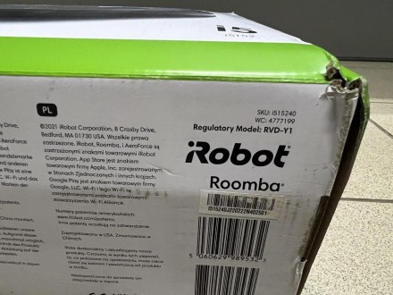
Робот-пылесос iRobot Roomba i515240 НОВЫЙ!!!
Убирает по прямым линиям вперед и . . фото 5