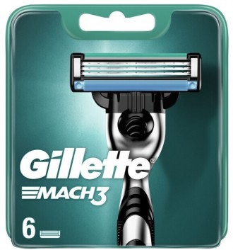 
Сменные кассеты для бритья Gillette Mach3, 6 шт
Сменные кассеты для Gillette Ma. . фото 2
