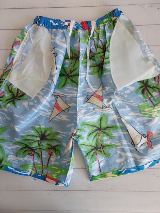 Літні, легкі, тоненькі котонові шорти, без підкладки, з трьома кишенями – 2 по б. . фото 4