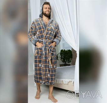 Купить в интернет магазине мужской теплый пушистый халат-серый
Купить махровый м. . фото 1