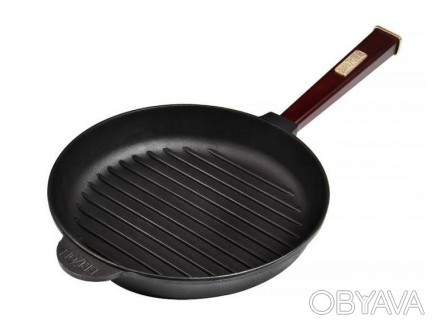 Чугунная сковорода гриль Optima Bordo 280х50 мм