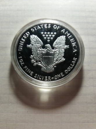 1 долар Liberty США 2020 року. Монета нова. Капсула не відкривалася. Розмір: 40*. . фото 3
