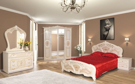Пропонуємо класичну спальню Кармен нова піно з 4х дверною шафою на головному фот. . фото 2