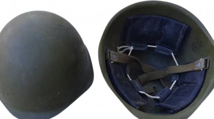 Армійський стальний шолом складського зберігання радянського періоду розмір друг. . фото 2