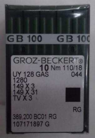 В упаковке 10 игл "GROZ BECKERT" UY128GAS (оригинал Германия)
Доступные размеры . . фото 3