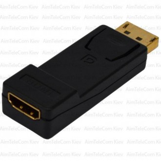 Перехідник, штекер Display Port - гніздо HDMI, призначений для передачі цифрових. . фото 4