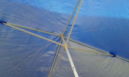 Торговий парасольку 2х3м з срібним напиленням 
Матеріал: поліестер з срібним нап. . фото 5