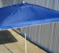 Торговый зонт 2x3м с серебряным напылением без клапана
Материал: полиестер с сер. . фото 2