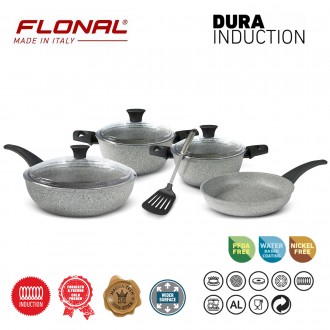 Набір посуду для приготування їжі Flonal Dura Induction складається з 8 предметі. . фото 3