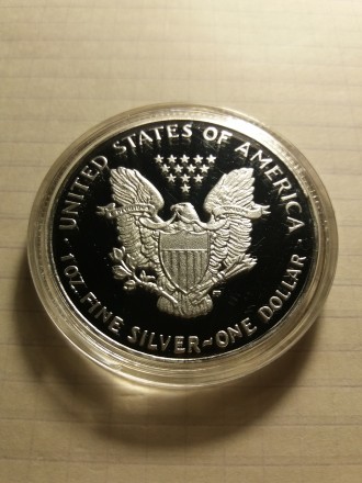 1 долар Liberty США 2015 року. Монета нова. Капсула не відкривалася. Розмір: 40*. . фото 3