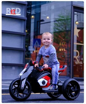 Детский трехколесный мотоцикл трицикл Электромобиль M M 4827EL-3 на EVA колесах . . фото 2