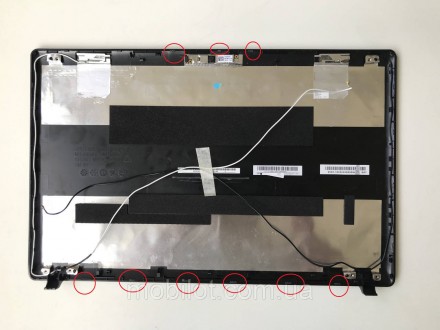  Часть корпуса Крышка матрицы и Рамка к ноутбуку Lenovo G585 (20137). Есть следы. . фото 5
