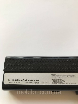 Аккумуляторная батарея Asus K52 (A32-K52 ) 10.8V 4400mAh Black к ноутбуку с изно. . фото 6