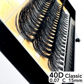 
Безузелковые пучковые ресницы Nesura Classic 40D изгиб C
 
Сегодня наращивание . . фото 3