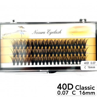 
Безузелковые пучковые ресницы Nesura Classic 40D изгиб C
 
Сегодня наращивание . . фото 5