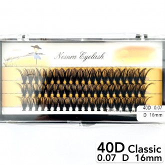 
Безузелковые пучковые ресницы Nesura Classic 40D изгиб D
 
Сегодня наращивание . . фото 5