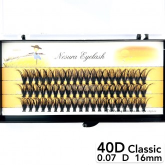 
Безузелковые пучковые ресницы Nesura Classic 40D изгиб D
 
Сегодня наращивание . . фото 4