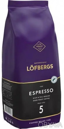 Кава зерна Lofbergs Espresso в 1 кг Насичений та міцний еспресо Lofbergs Espress. . фото 1