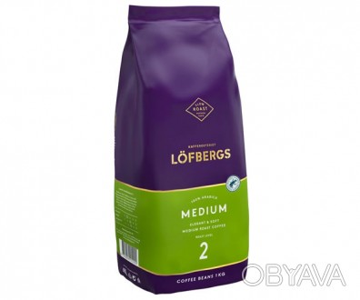 Опис Кава Lofbergs Medium Roast у зернах 1 кг Хороша збалансована кава з насичен. . фото 1